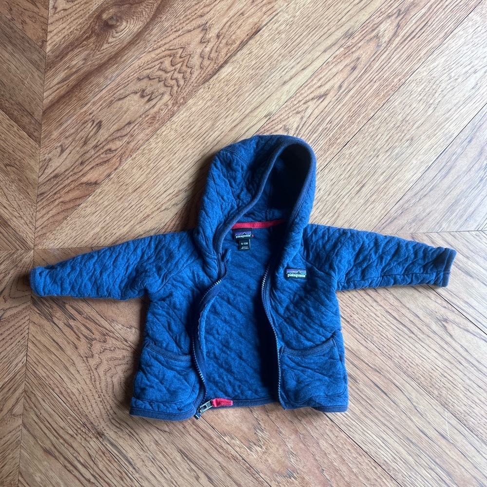 Patagonia Navy Quilted Baby Jacket